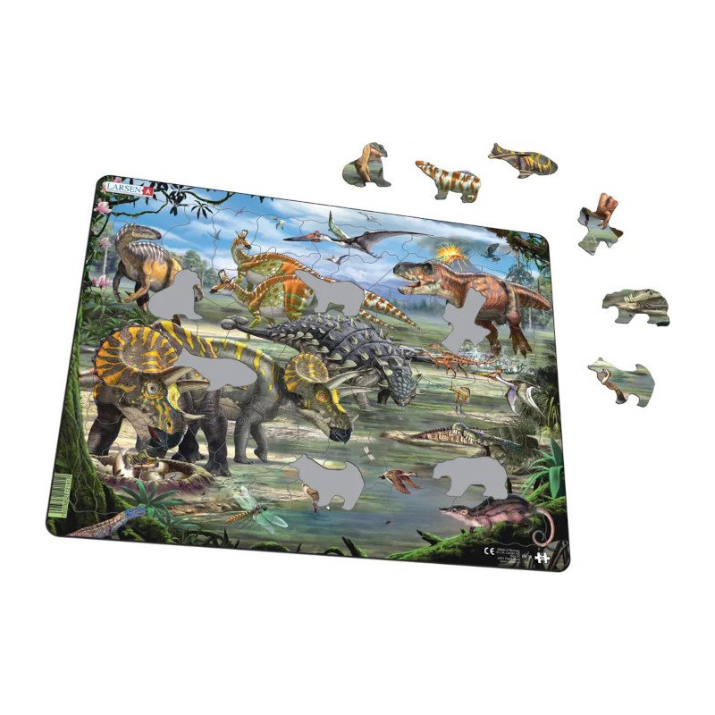 Dinozaury z okresu kredowego, puzzle Larsen