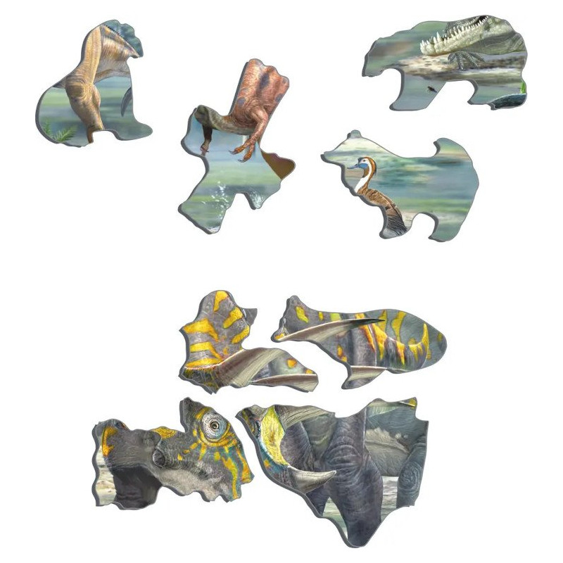 Dinozaury z okresu kredowego, puzzle Larsen