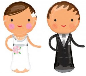 Balony Ślubne Foliowe